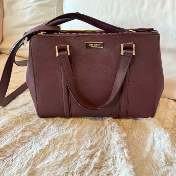 Kate Spade Newbury Lane Loden Medium Saffiano
Leather Satchel Crossbody - Picture 2 of 6